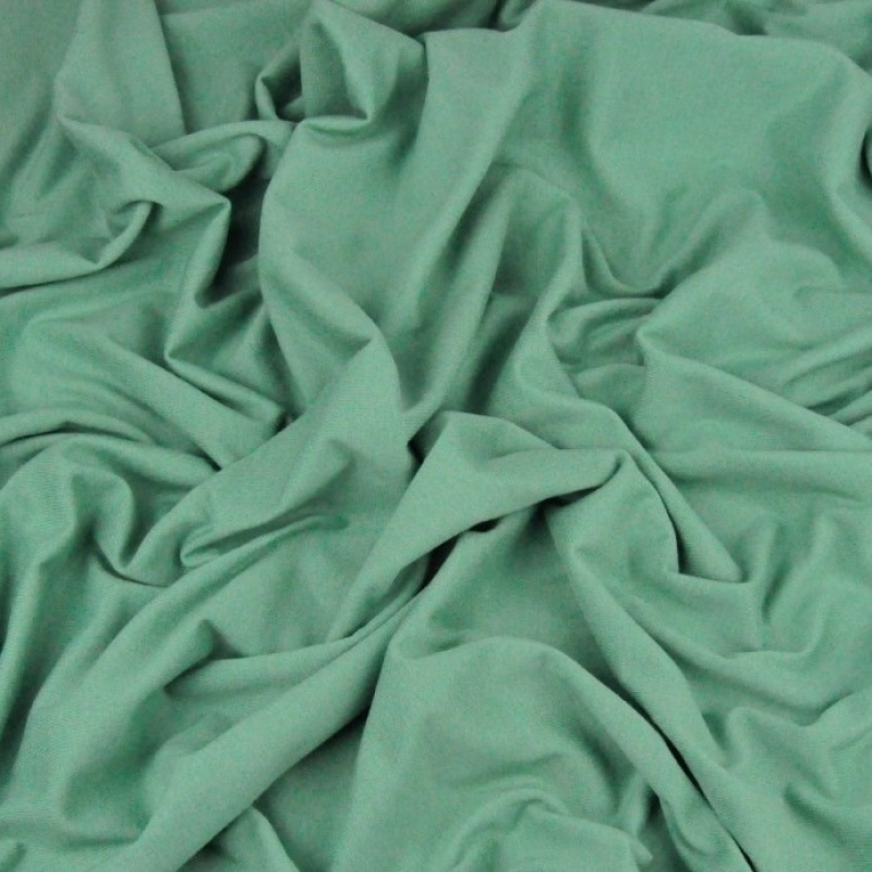 Single Jersey Schlauchware Salbei Grün